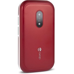 DORO 6040 Red - User-Friendly Mobile Phone with Big Buttons & Easy Navigation - Perfect for Seniors!